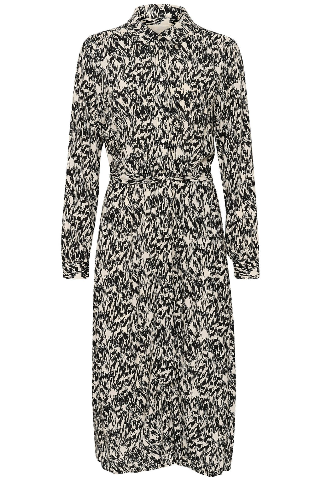Part Two ShelbyPW 30306488 Black Texture Print Dress - Dotique