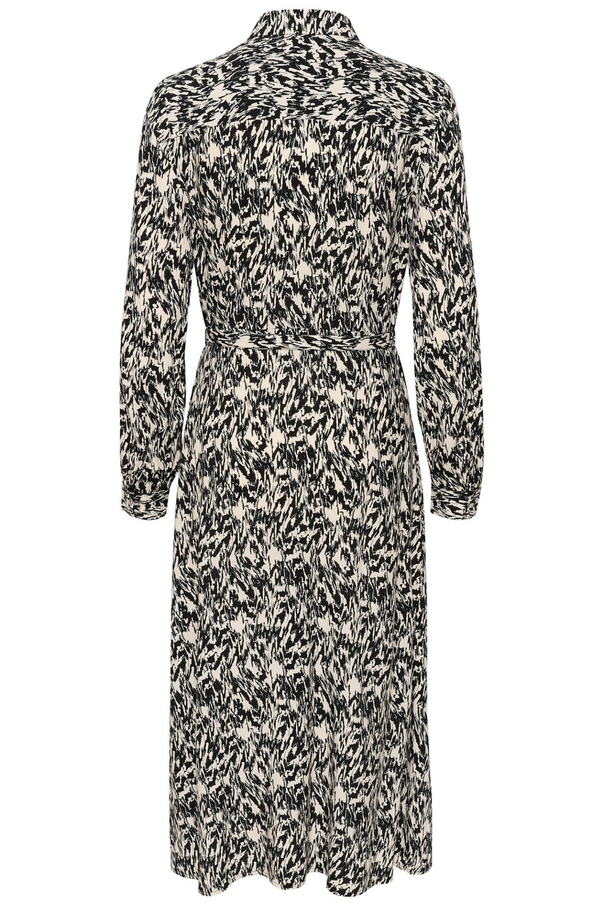 Part Two ShelbyPW 30306488 Black Texture Print Dress - Dotique