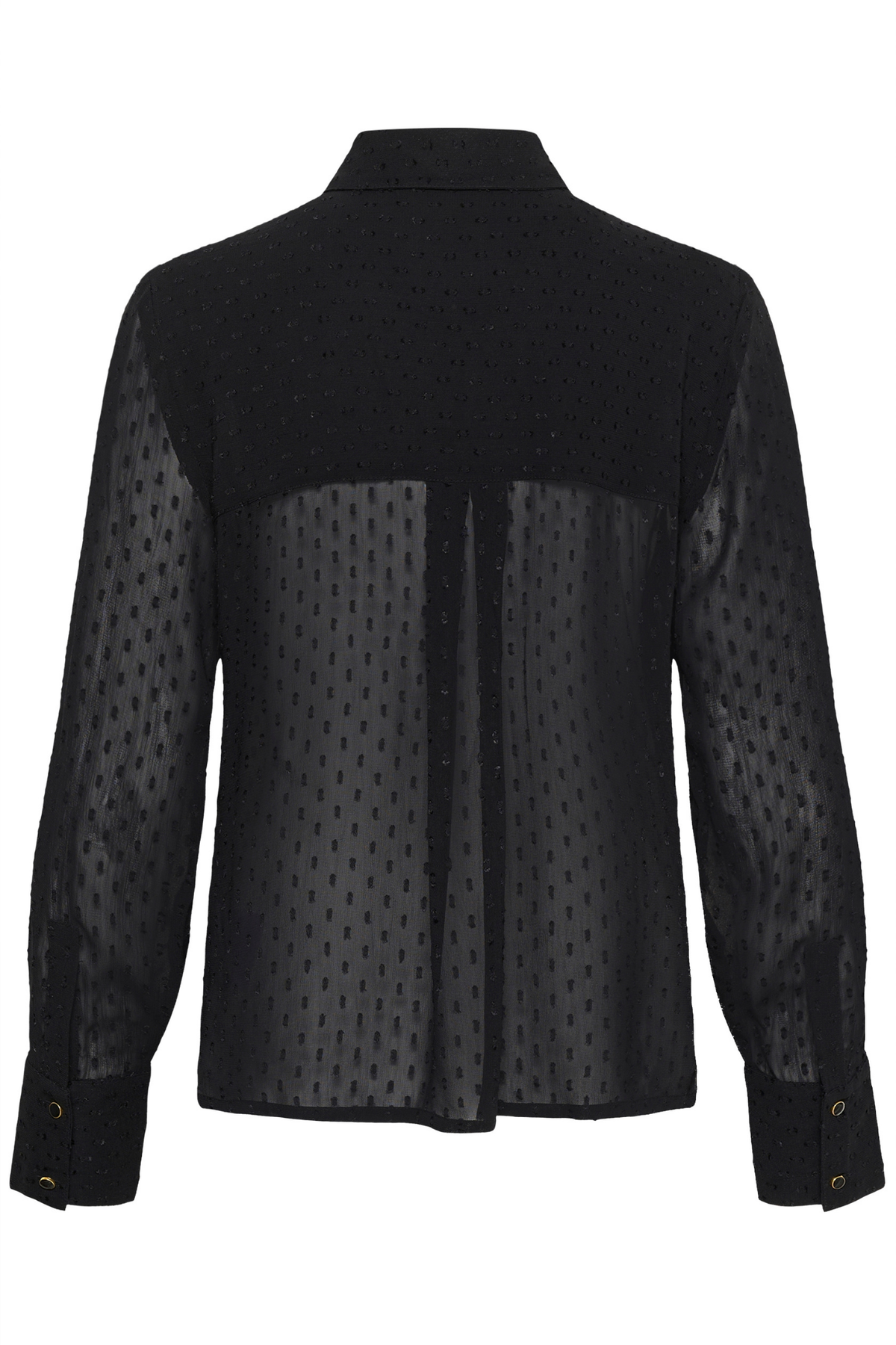 Part Two VanoraPW Shirt Black 30311169 black long sleeve shirt back view Shop Part Two at Dotique