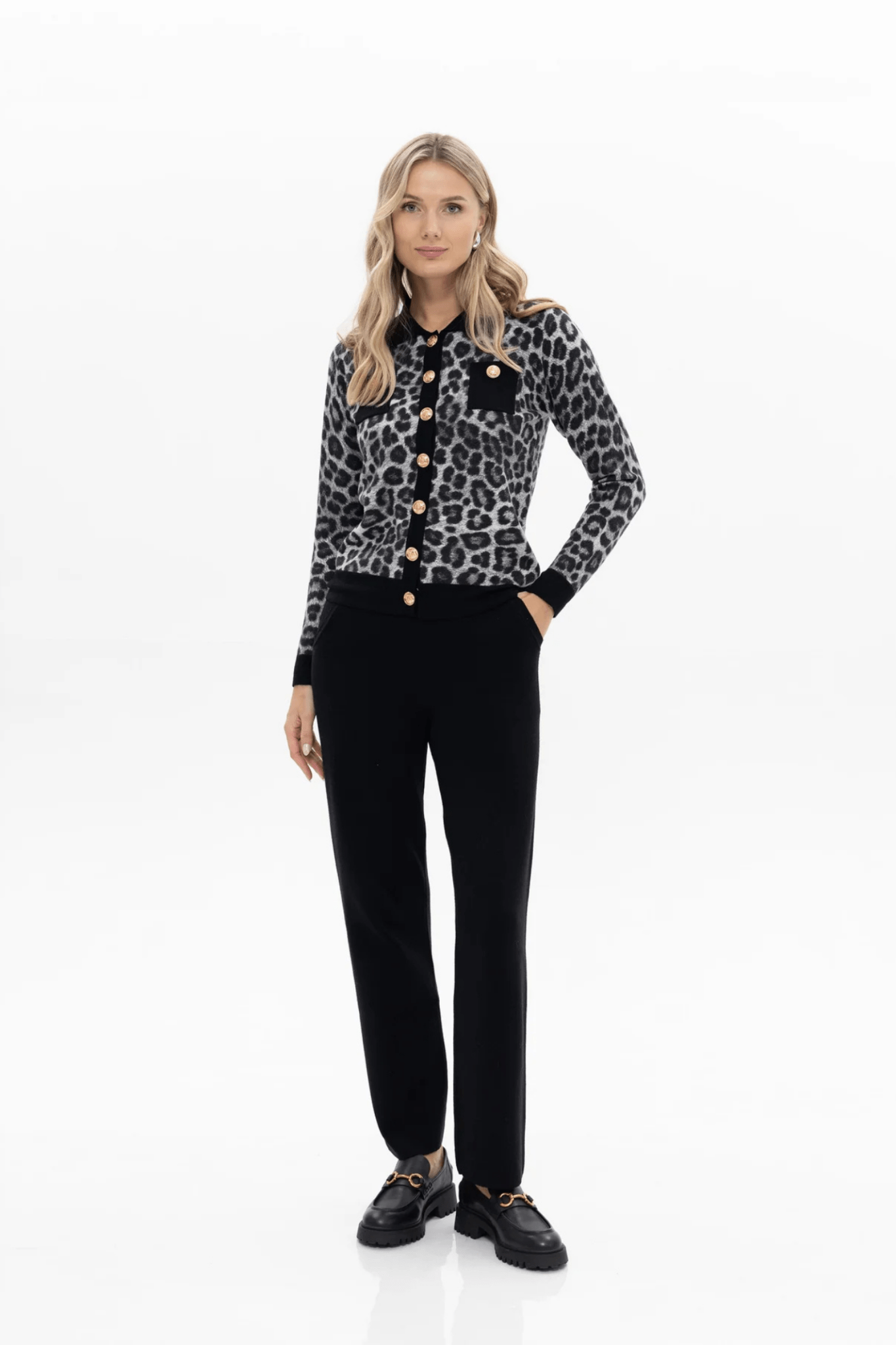 Passioni 18014 Black Cardigan - Dotique - Passioni