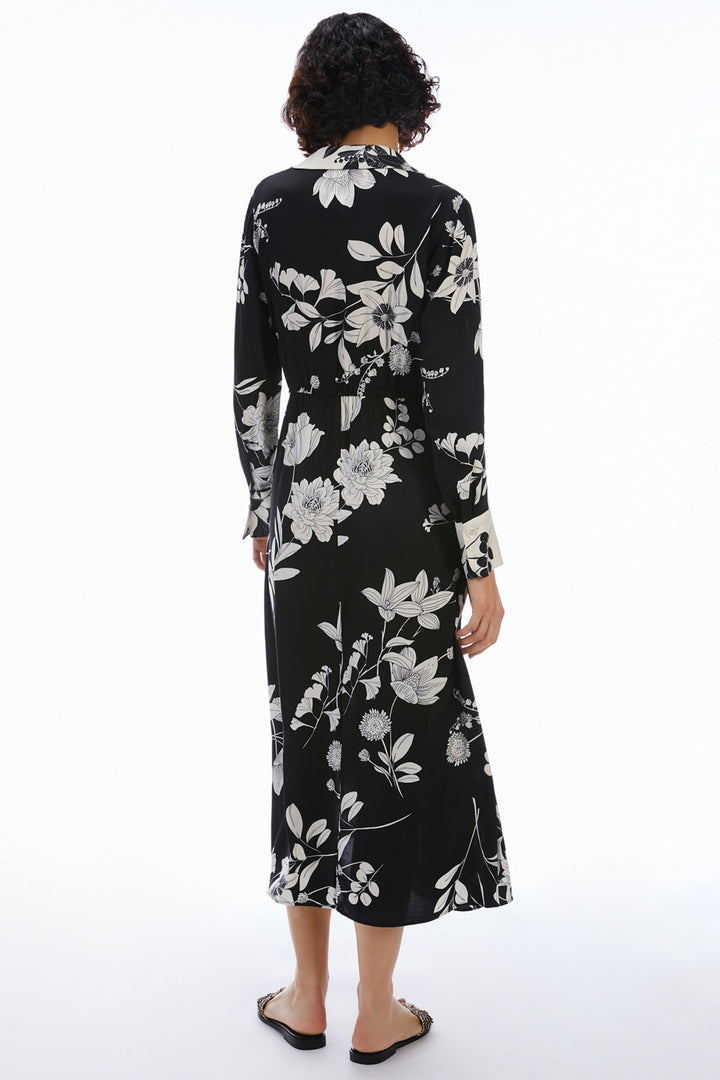 Pennyblack Alga Wrap Dress Black Flower 2411221103200 - Dotique