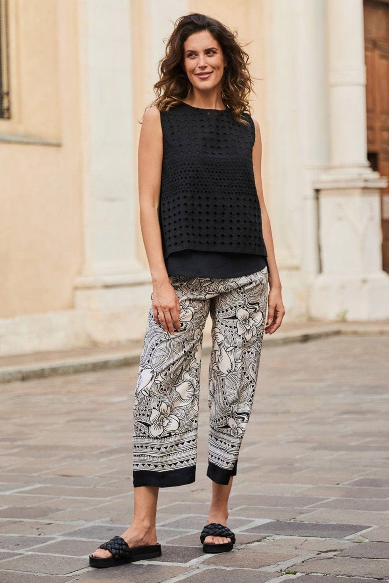 Peruzzi 125 Woodblock Print Trouser - Dotique