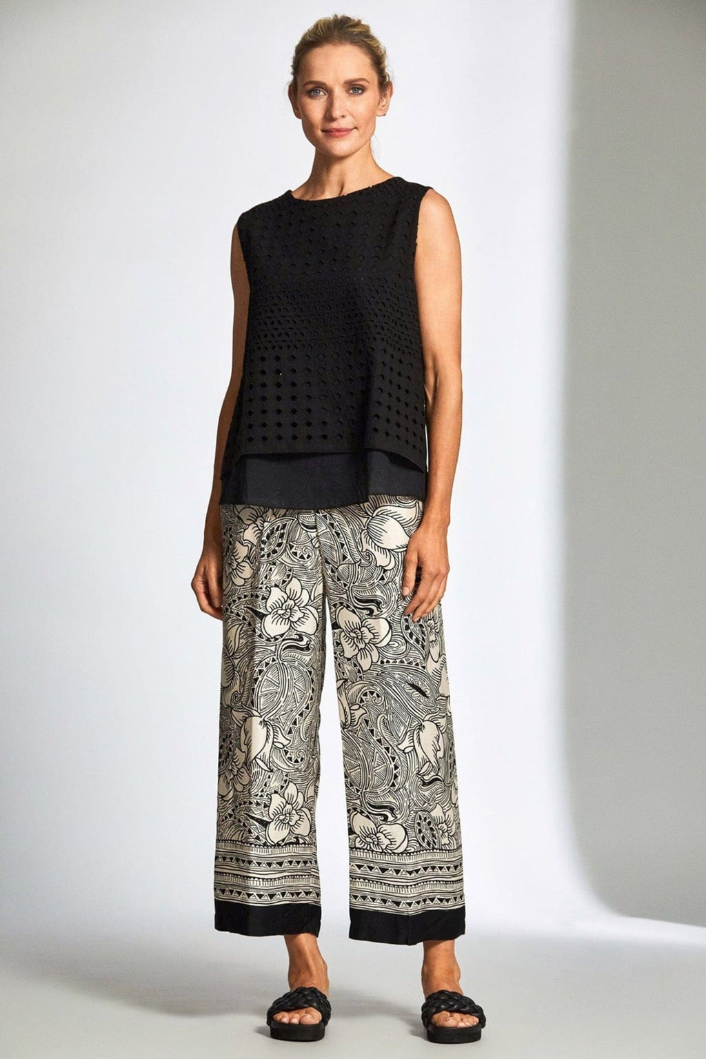 Peruzzi 125 Woodblock Print Trouser - Dotique