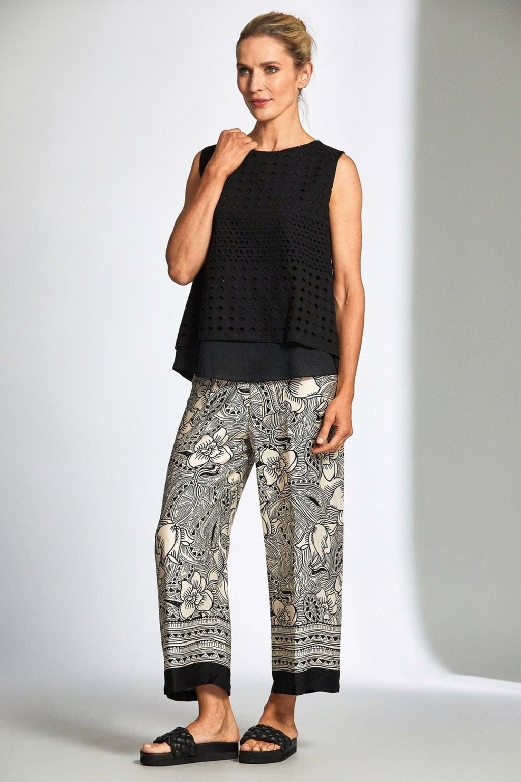 Peruzzi 125 Woodblock Print Trouser - Dotique