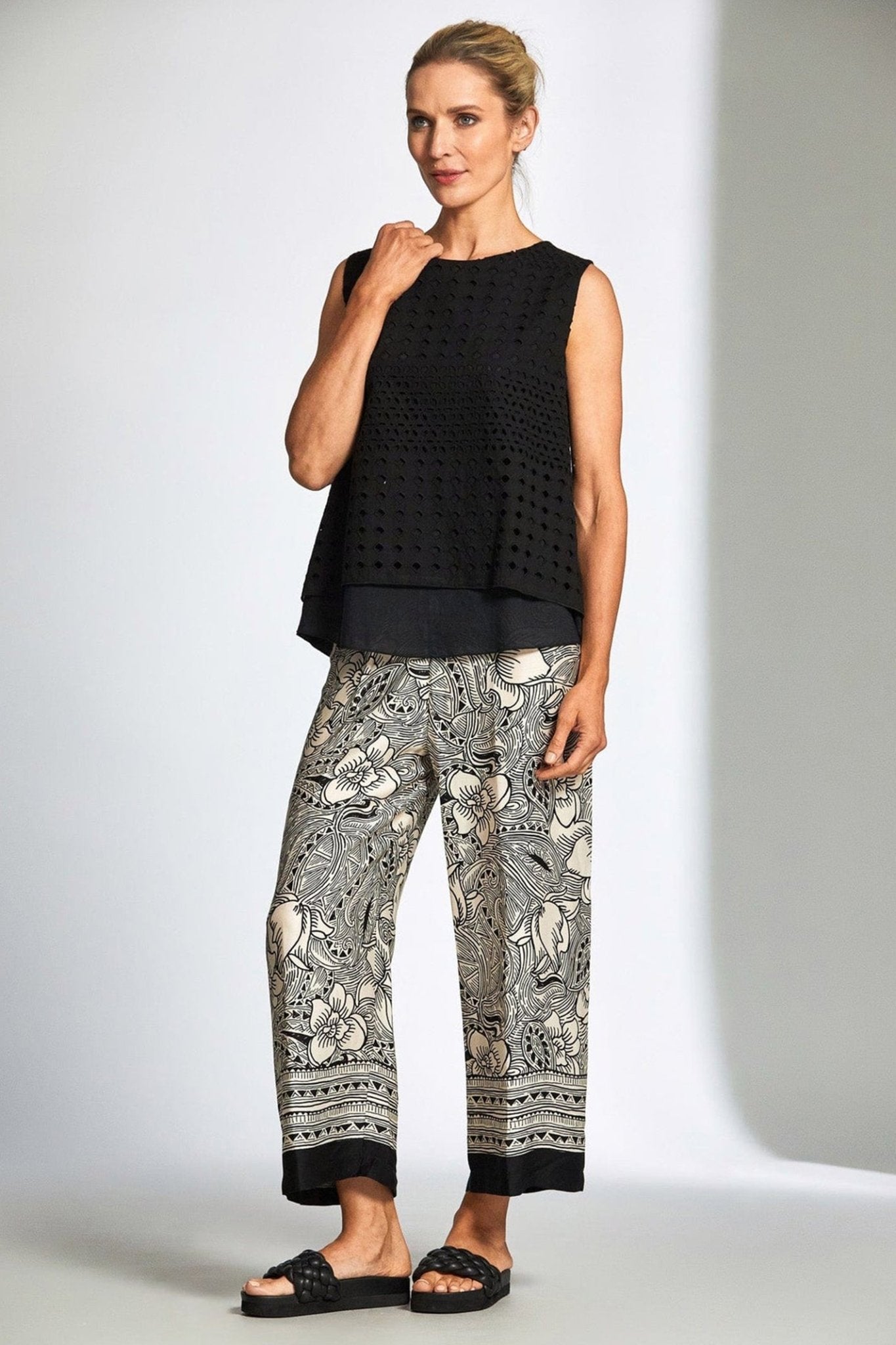 Peruzzi 125 Woodblock Print Trouser - Dotique