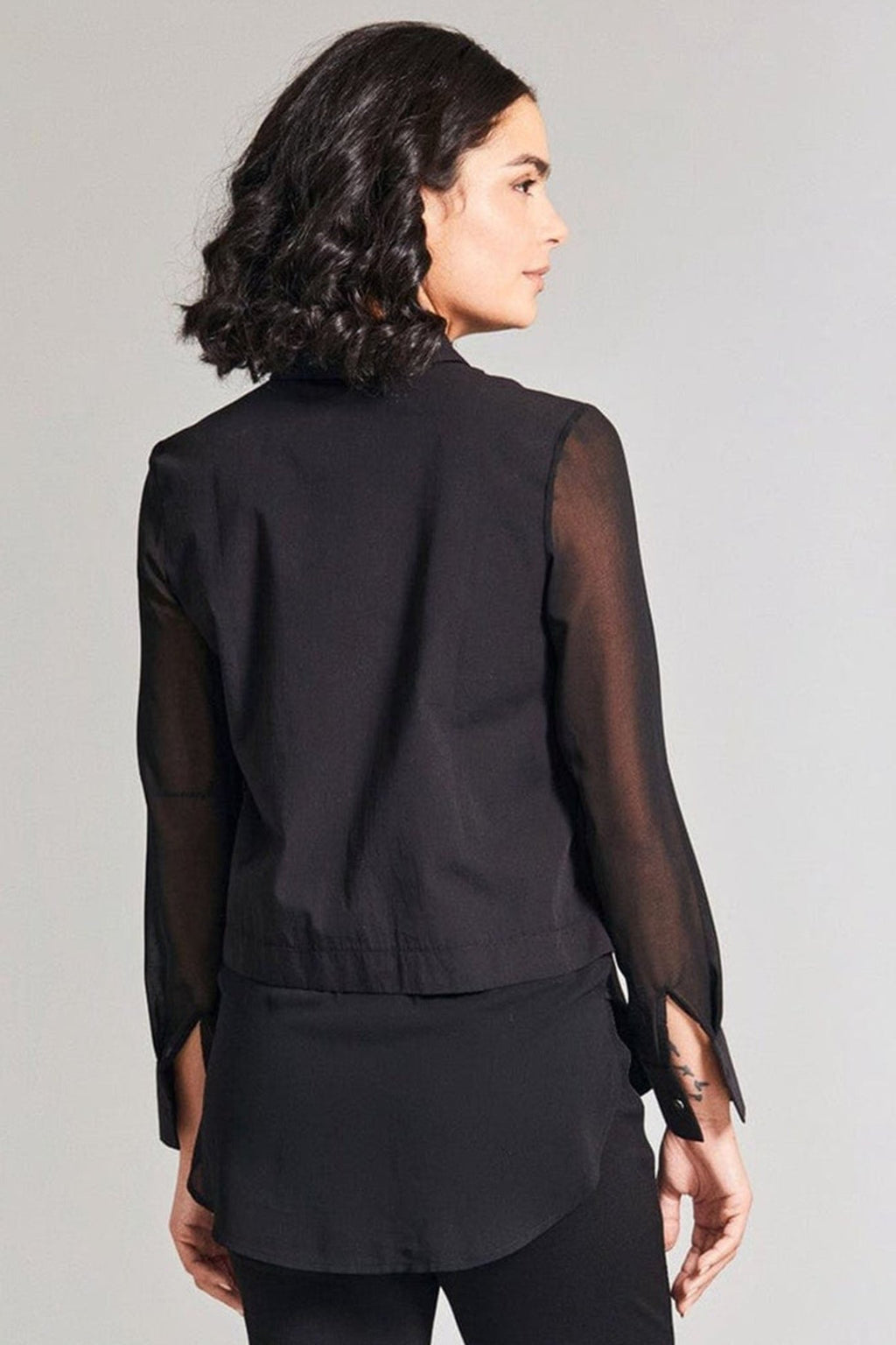 Peruzzi 602 Black Diamante Shirt - Dotique