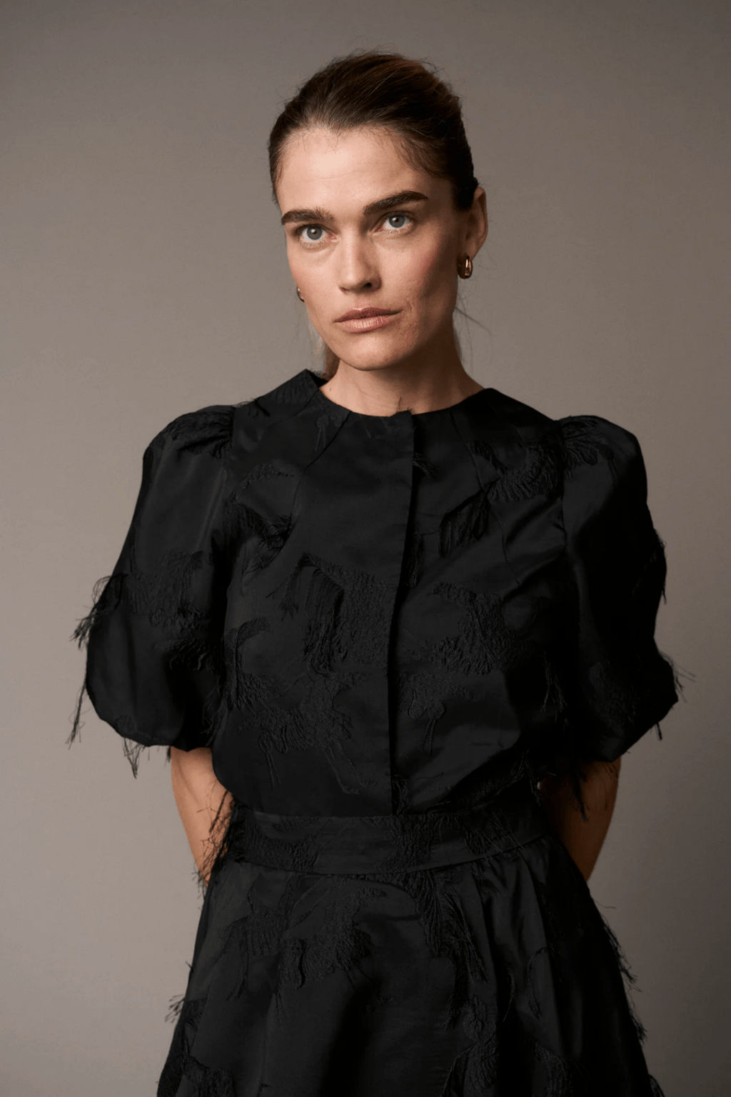 Pieszak J235176 PD - Winnie Puffy Flamingo Jacket Black - Dotique - Pieszak