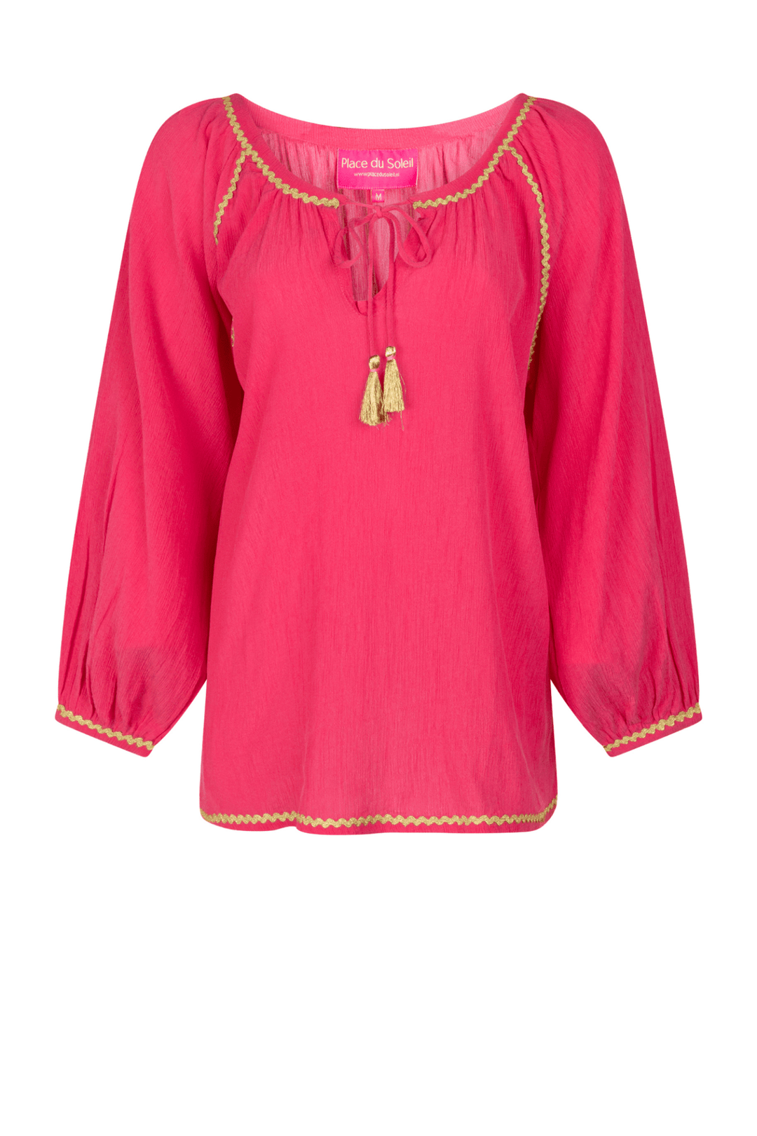 Place Du Soleil Blouse Deep Rosa 445 - Dotique - Place du Soleil