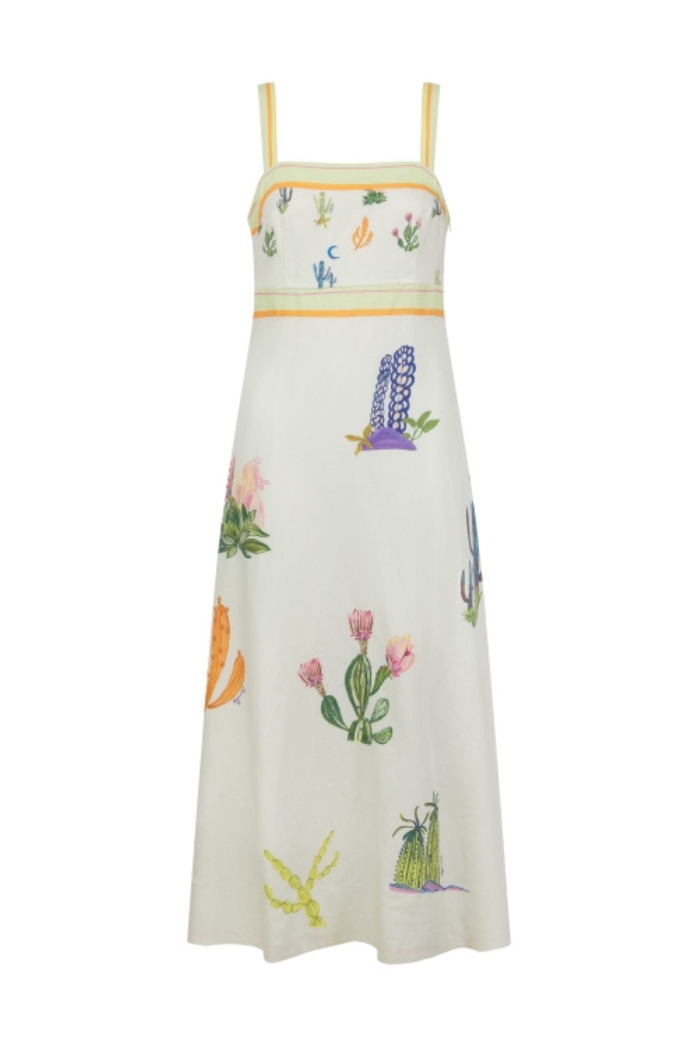 Discover the Pepper Cactus Cream Dress from Pranella — a lightweight, effortless style with a fresh print. Perfect for everyday warm-weather dressing. Shop Dotique.
