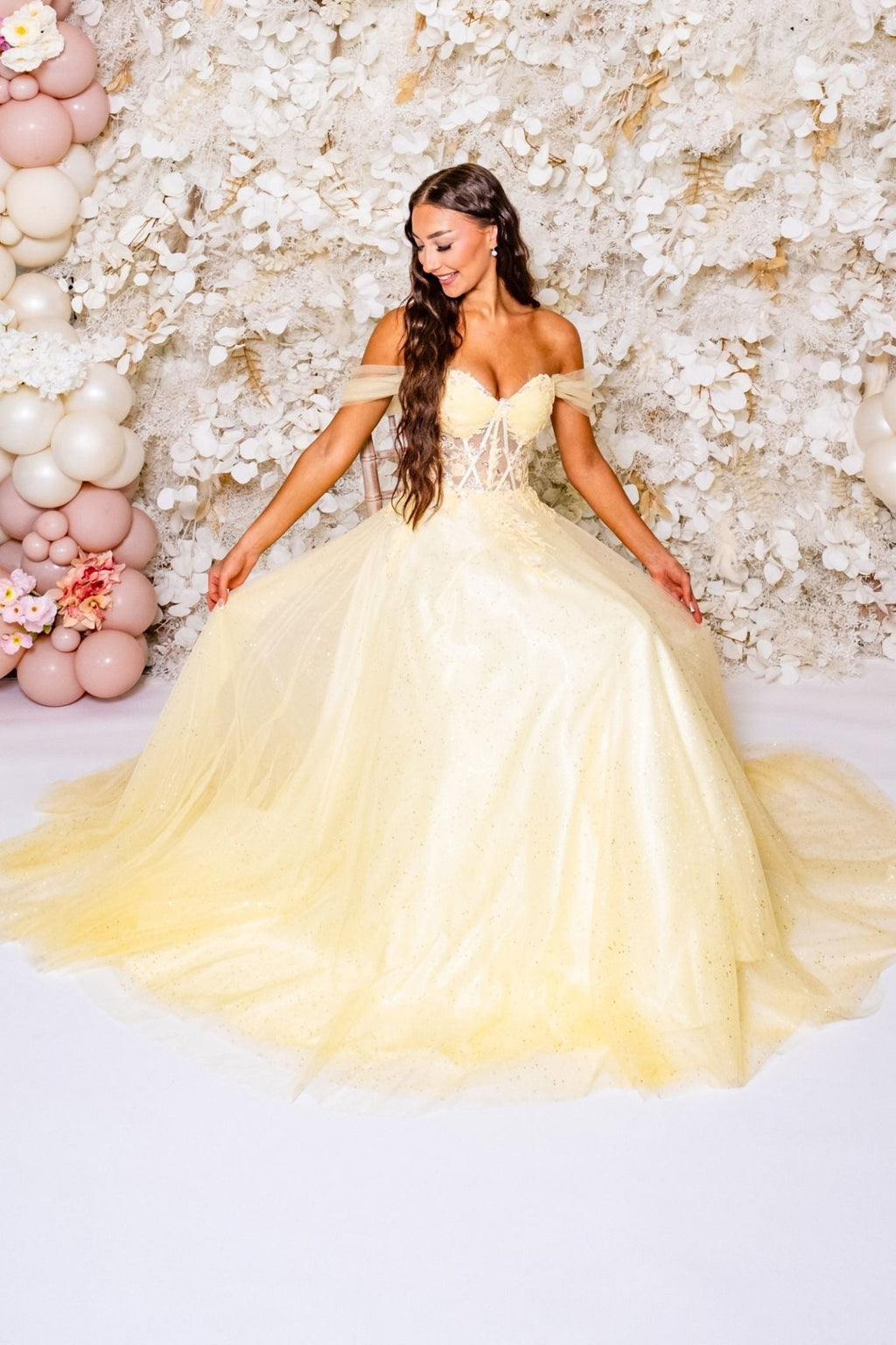 Prom Frocks PF1149 Soft Lemon  Prom Dress2