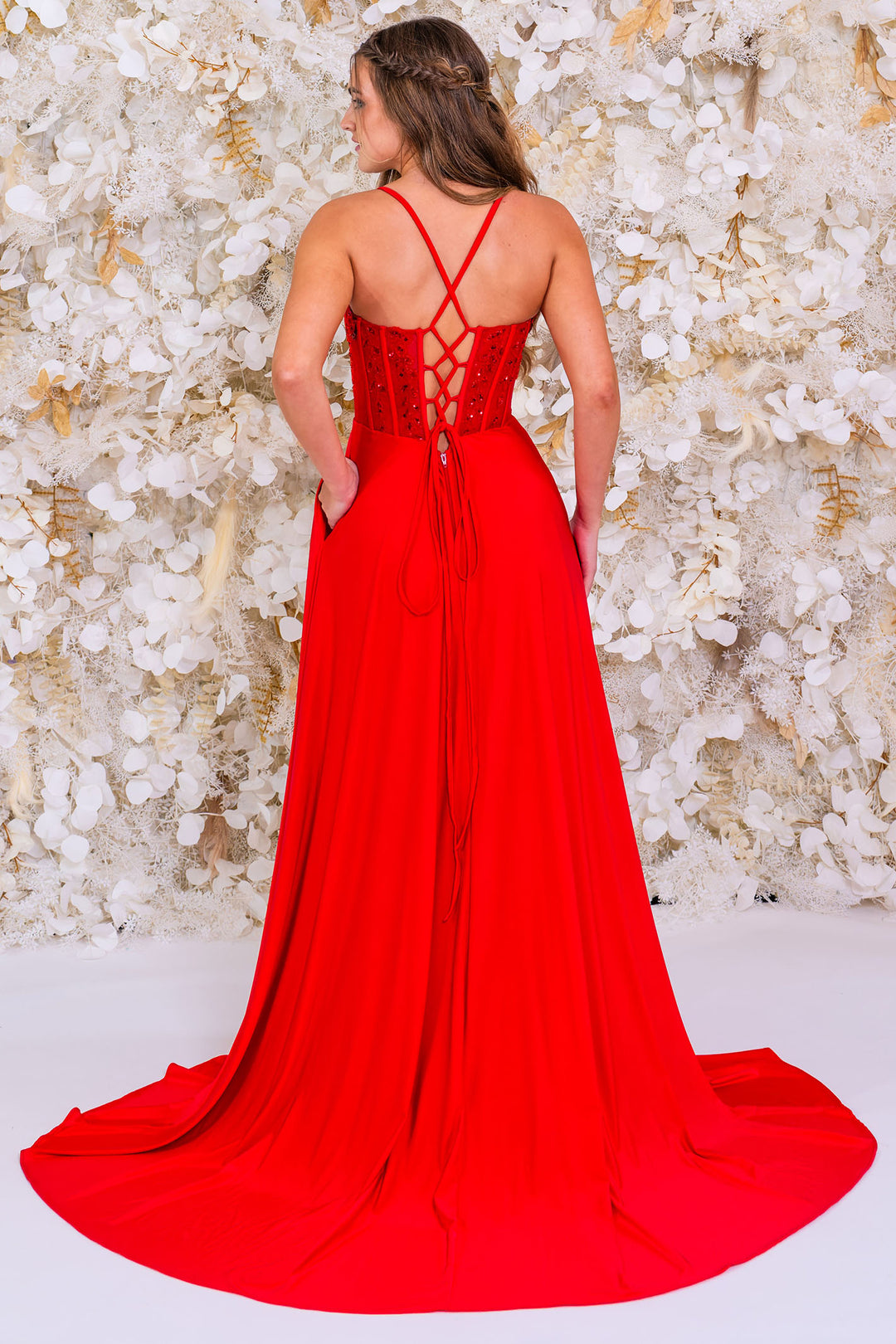 Prom Frocks PF1158 Red Prom Dress - Dotique