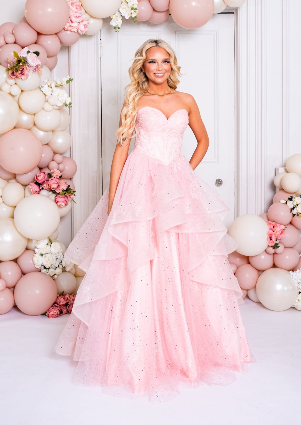 Prom Frocks PF1204 Pale Pink Prom Dress 2
