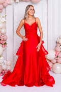 Prom Frocks PF1207 Red  Prom Dress with Detachable Skirt 2