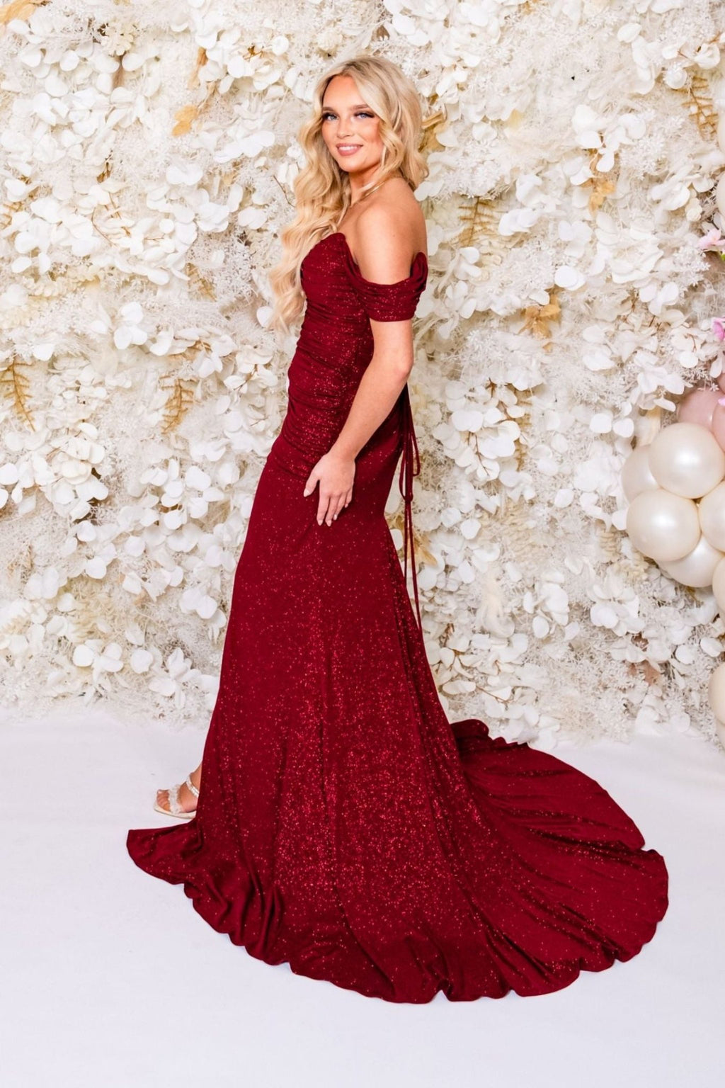 Prom Frocks PF1222 Burgundy Prom Dress 4