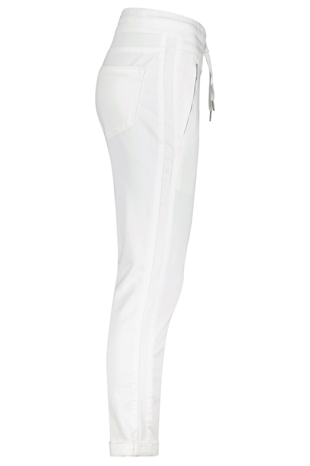 Red Button SRB2957 Tessy White Cropped Jogger Trousers - Dotique