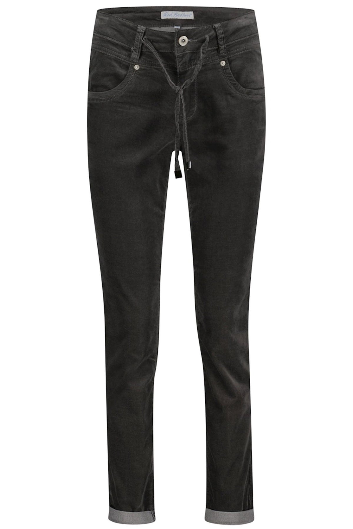 Red Button SRB3907 Trouesrs A Relax Velvet Without Waist Band Grey - Dotique - Red Button