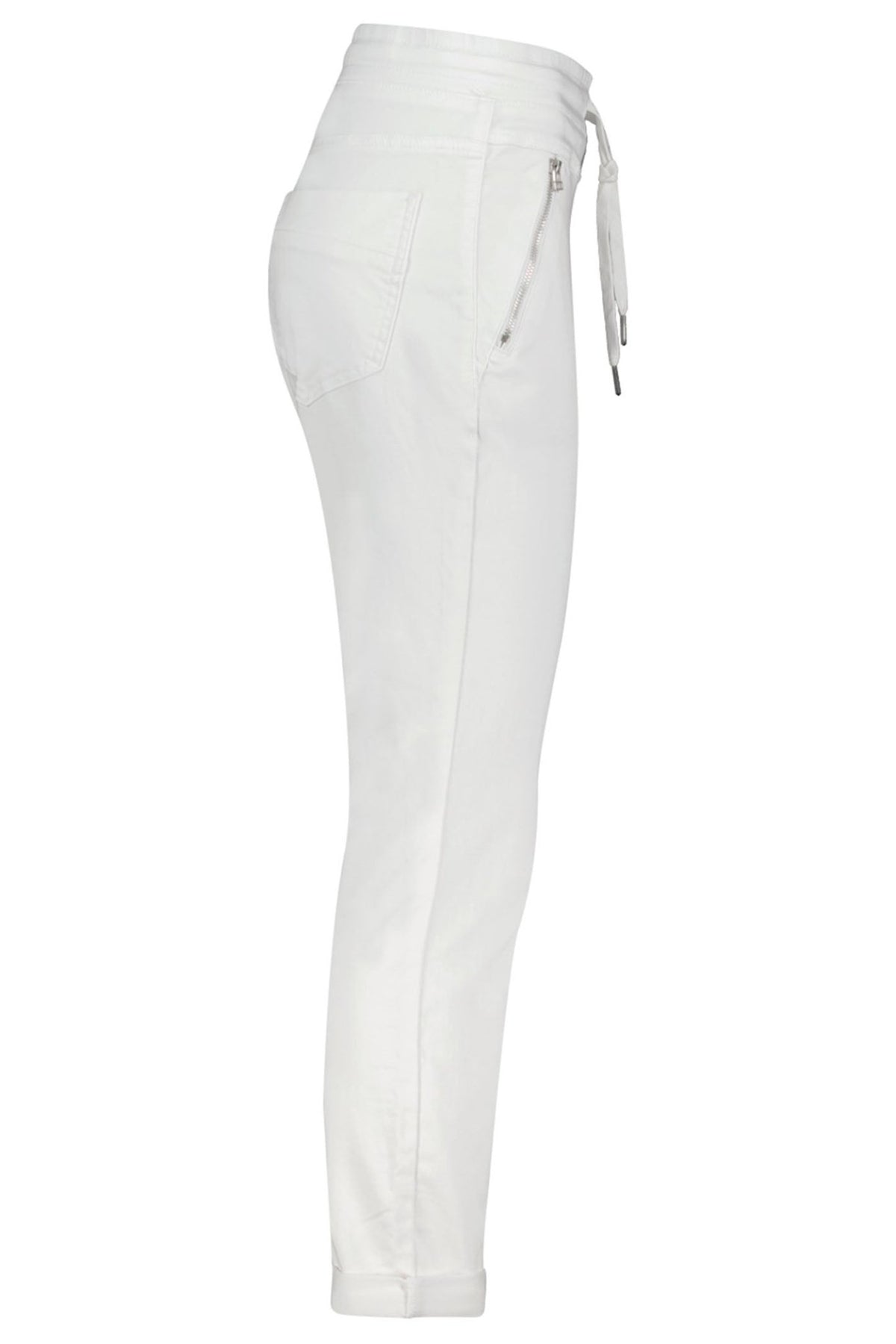 Red Button SRB3936 Tessy White Crop Jogger Trousers - Dotique