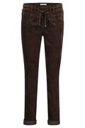 Red Button SRB4052 Tessy Espresso Brown Velvet Pull-On Trousers - Dotique