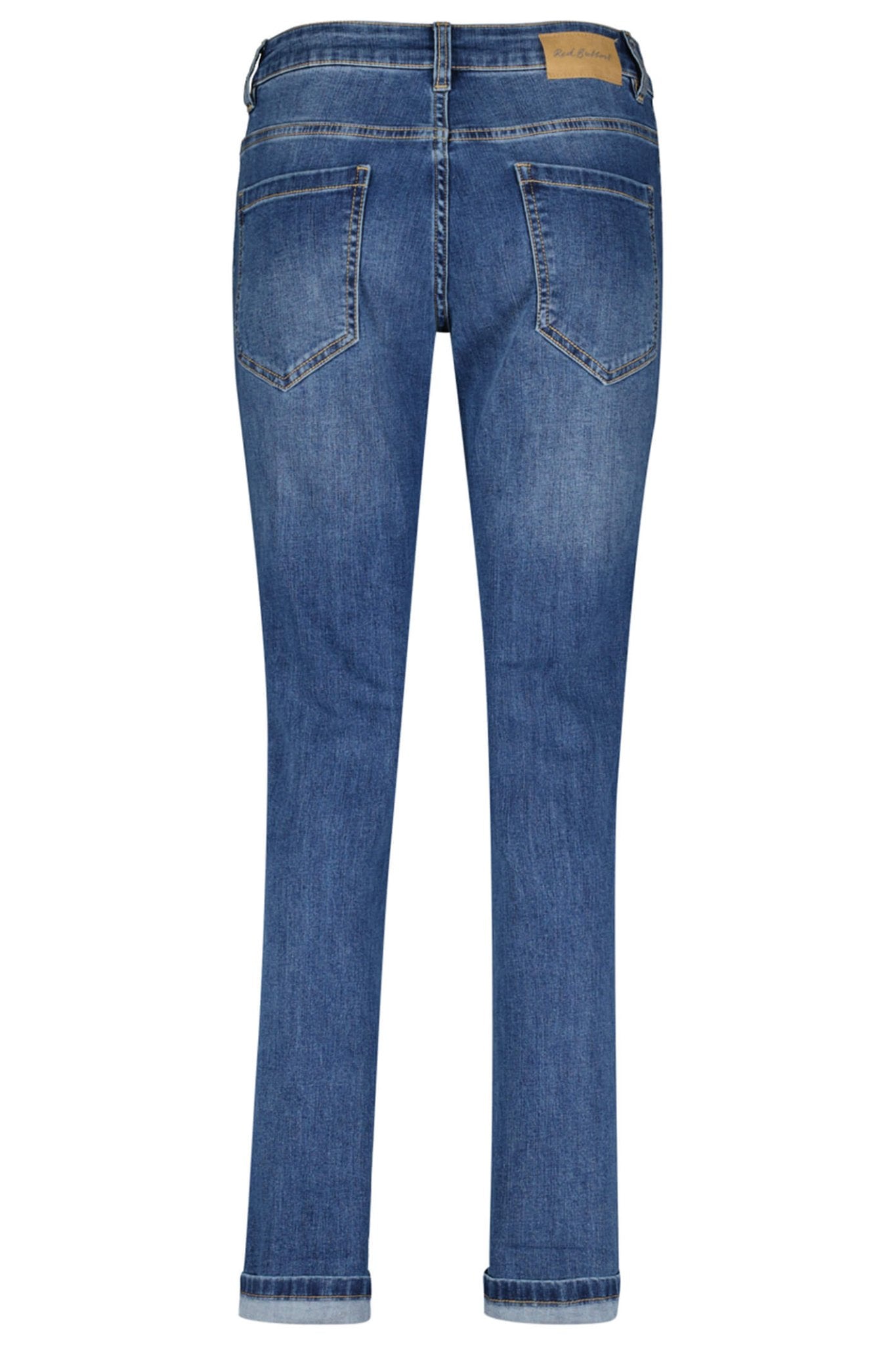 Red Button SRB4056 Kate Blue Denim Turn Up Jeans - Dotique
