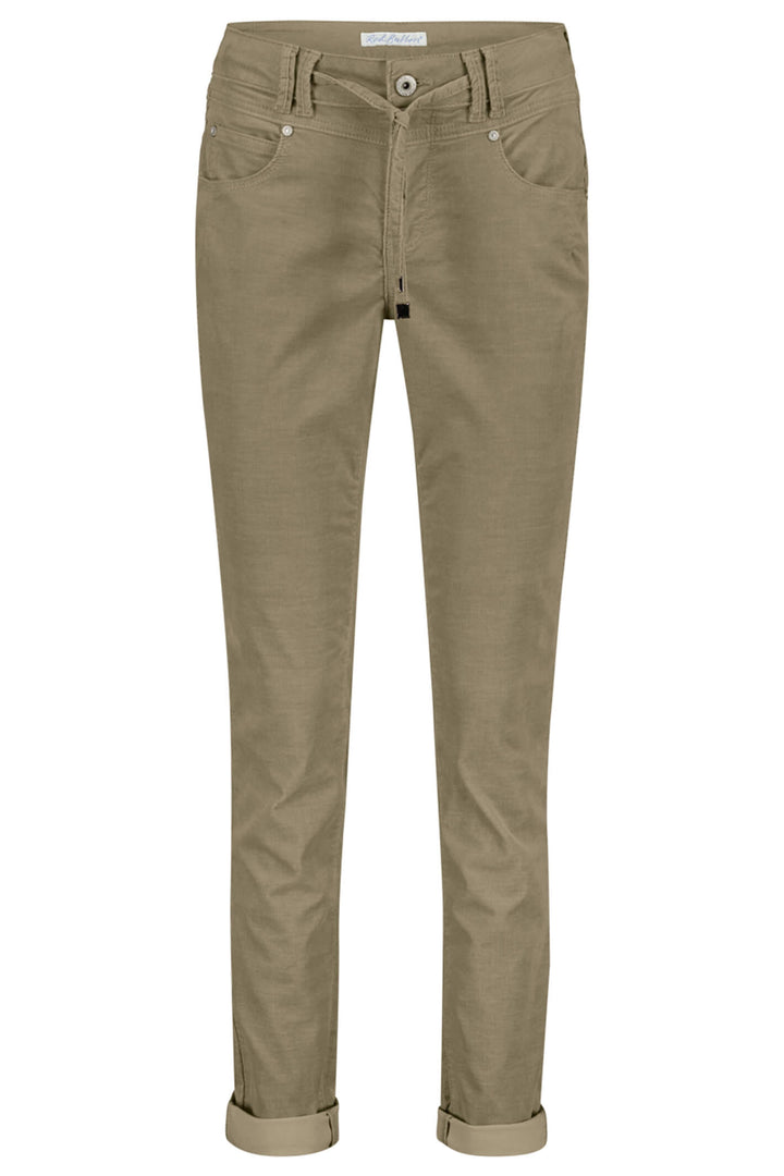 Red Button SRB4086 Relax Sage Green Fine Cord  Pull-On Trousers - Dotique