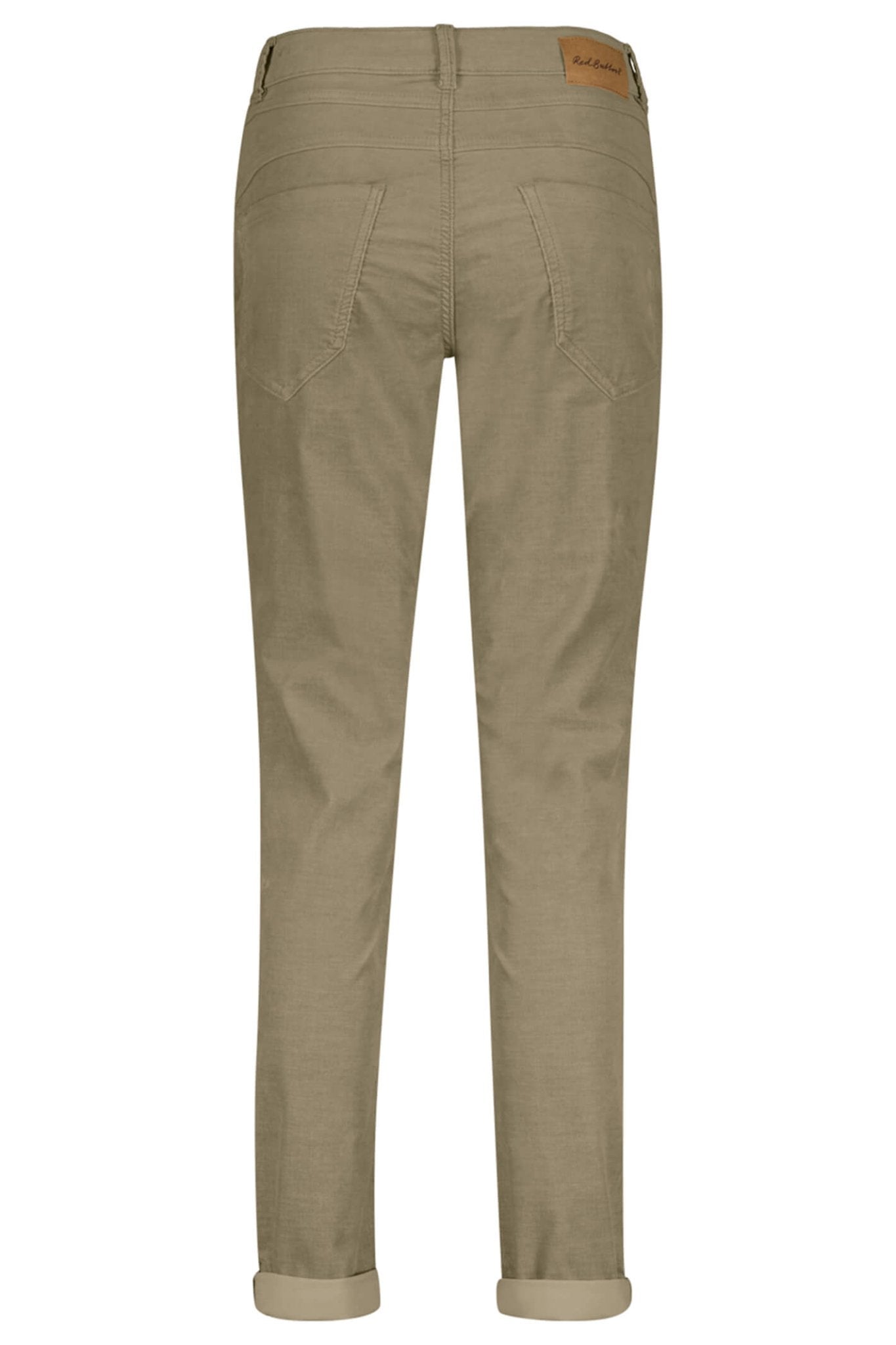 Red Button SRB4086 Relax Sage Green Fine Cord  Pull-On Trousers - Dotique