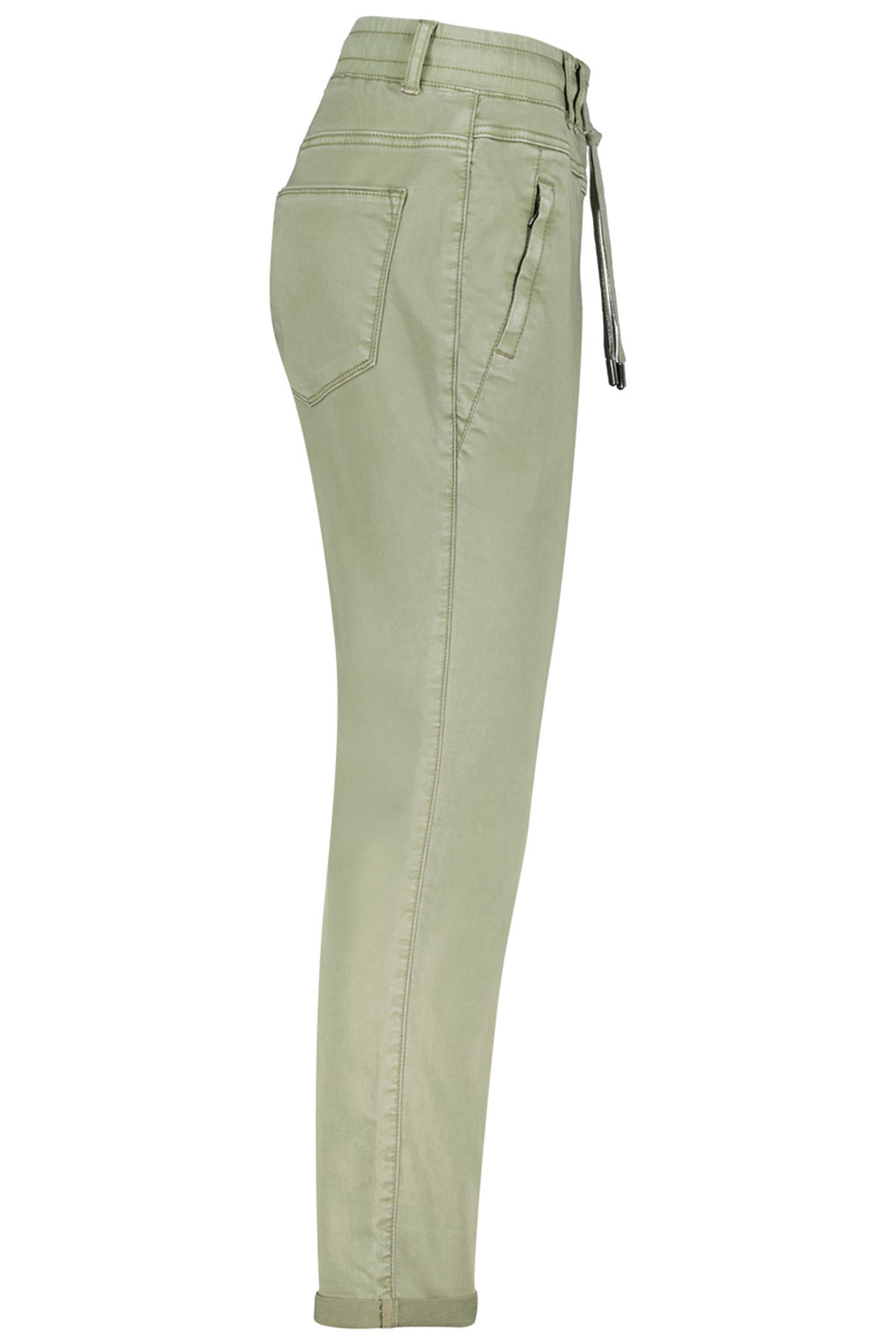 Red Button SRB4154 Tessy Tea Green Cropped Jogger Trousers - Dotique