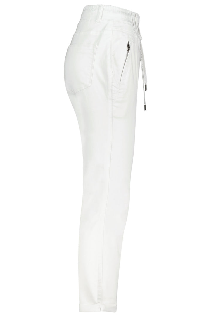 Red Button SRB4154 Tessy White Cropped Jogger Trousers - Dotique