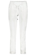Red Button SRB4154 Tessy White Cropped Jogger Trousers by Red Button available to shop at Dotique