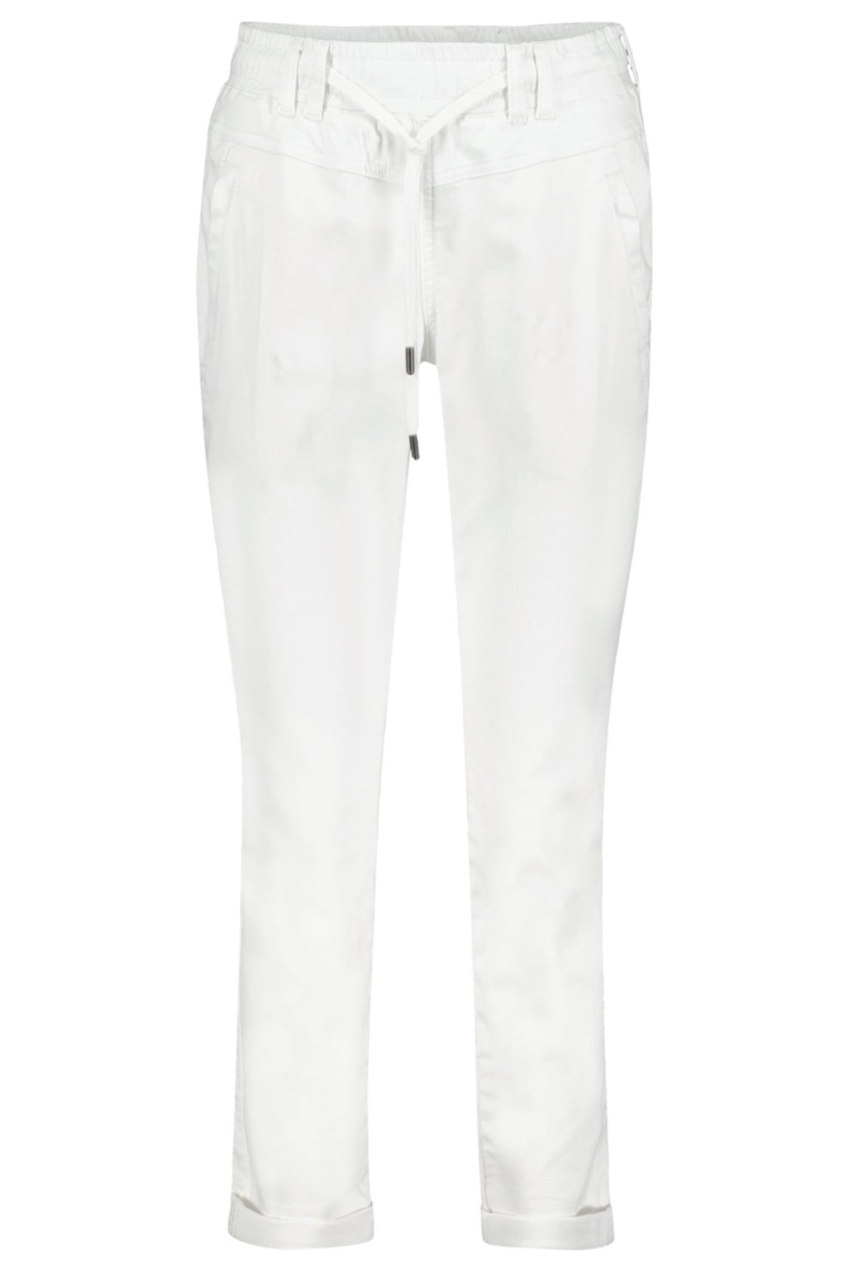 Red Button SRB4154 Tessy White Cropped Jogger Trousers - Dotique