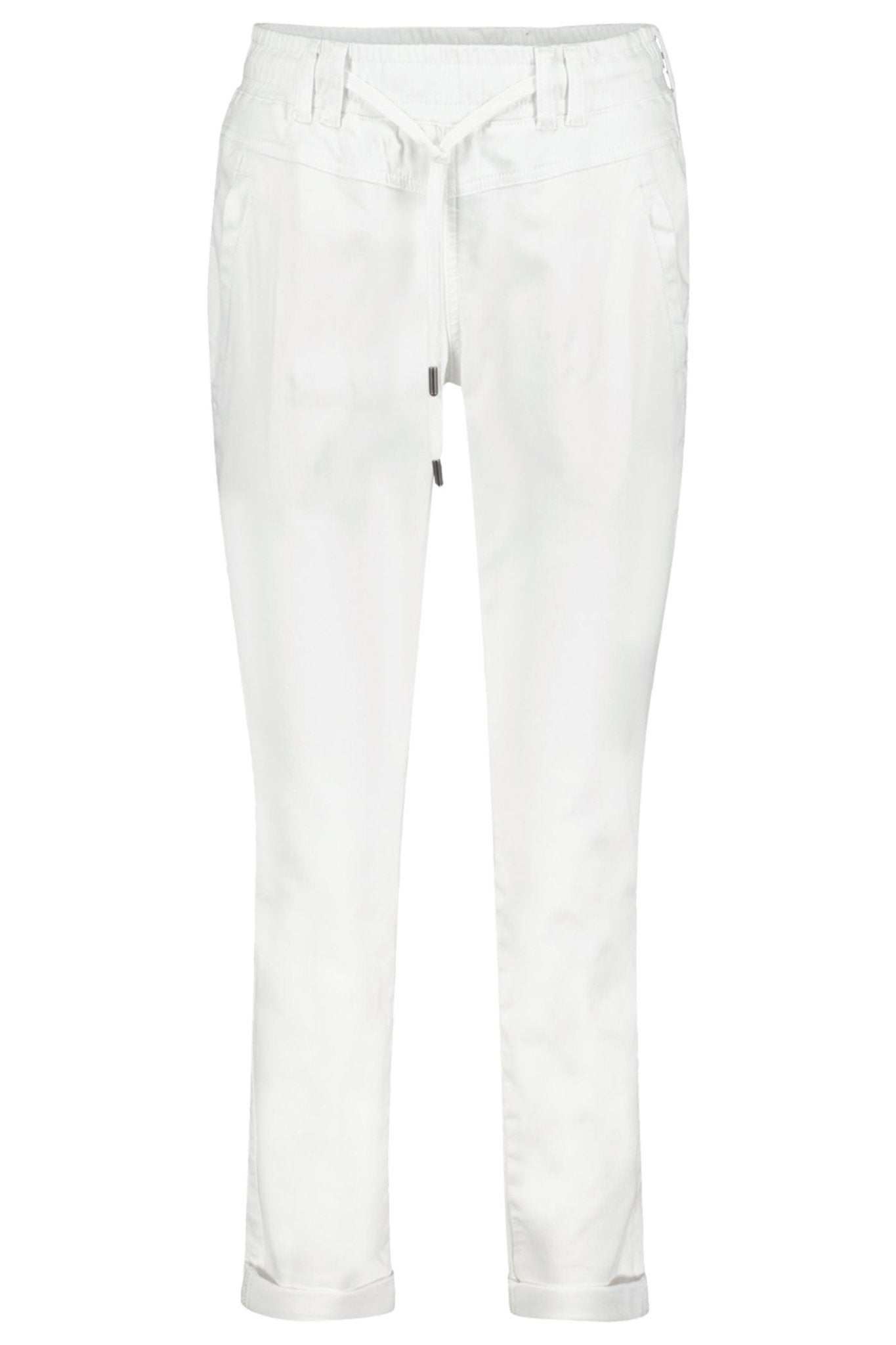 Red Button SRB4154 Tessy White Cropped Jogger Trousers by Red Button available to shop at Dotique