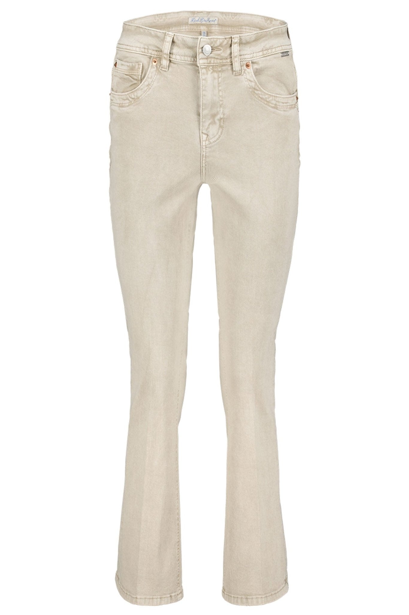 Red Button SRB4182 Babette CRP Pebble Beige Flare Jeans - Dotique