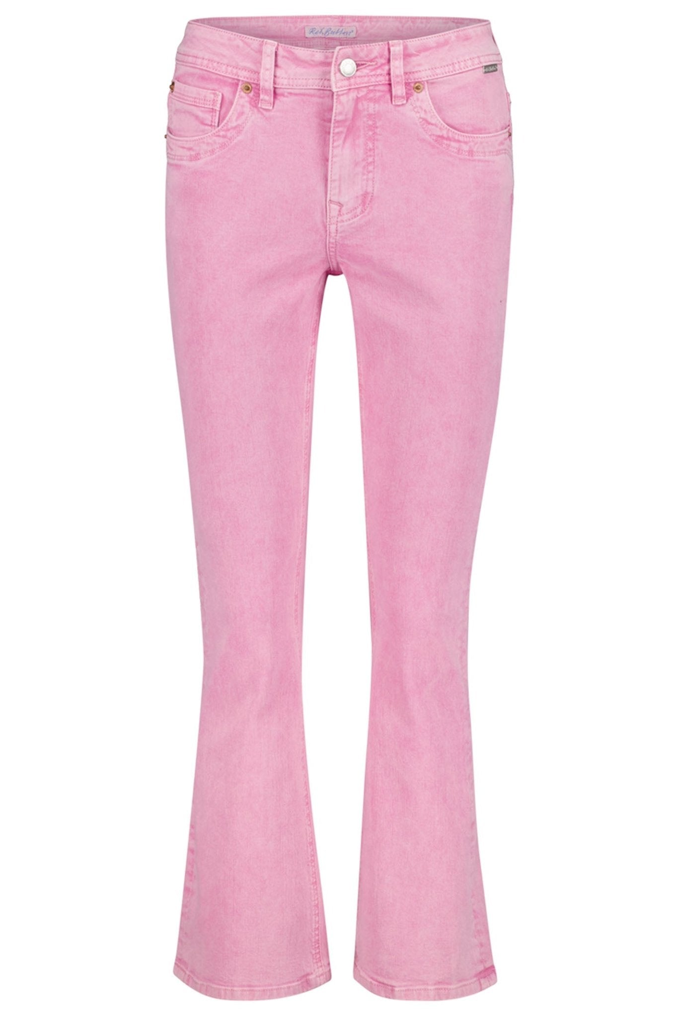 Red Button SRB4182 Babette CRP Rosebloom Pink Flare Jeans - Dotique
