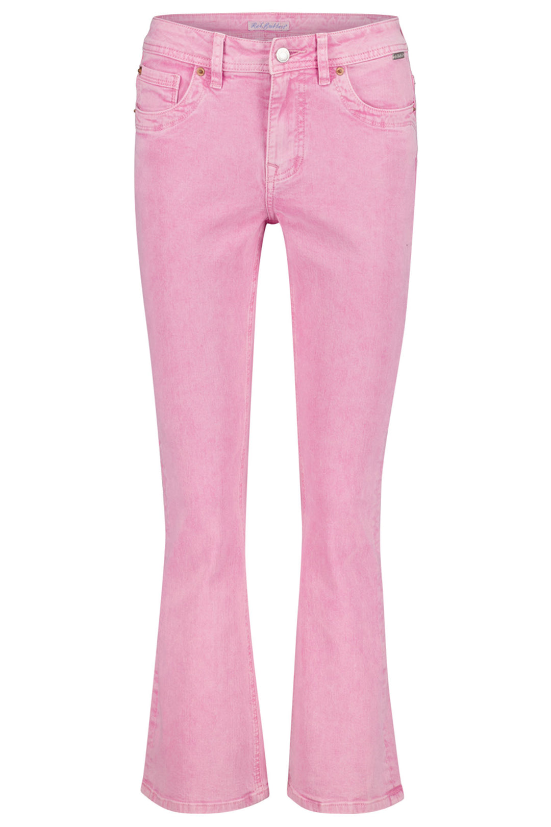 Red Button SRB4182 Babette CRP Rosebloom Pink Flare Jeans - Dotique
