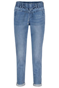 Red Button SRB4191 Tessy Midstone Used Blue Denim Jogger Trousers - Dotique