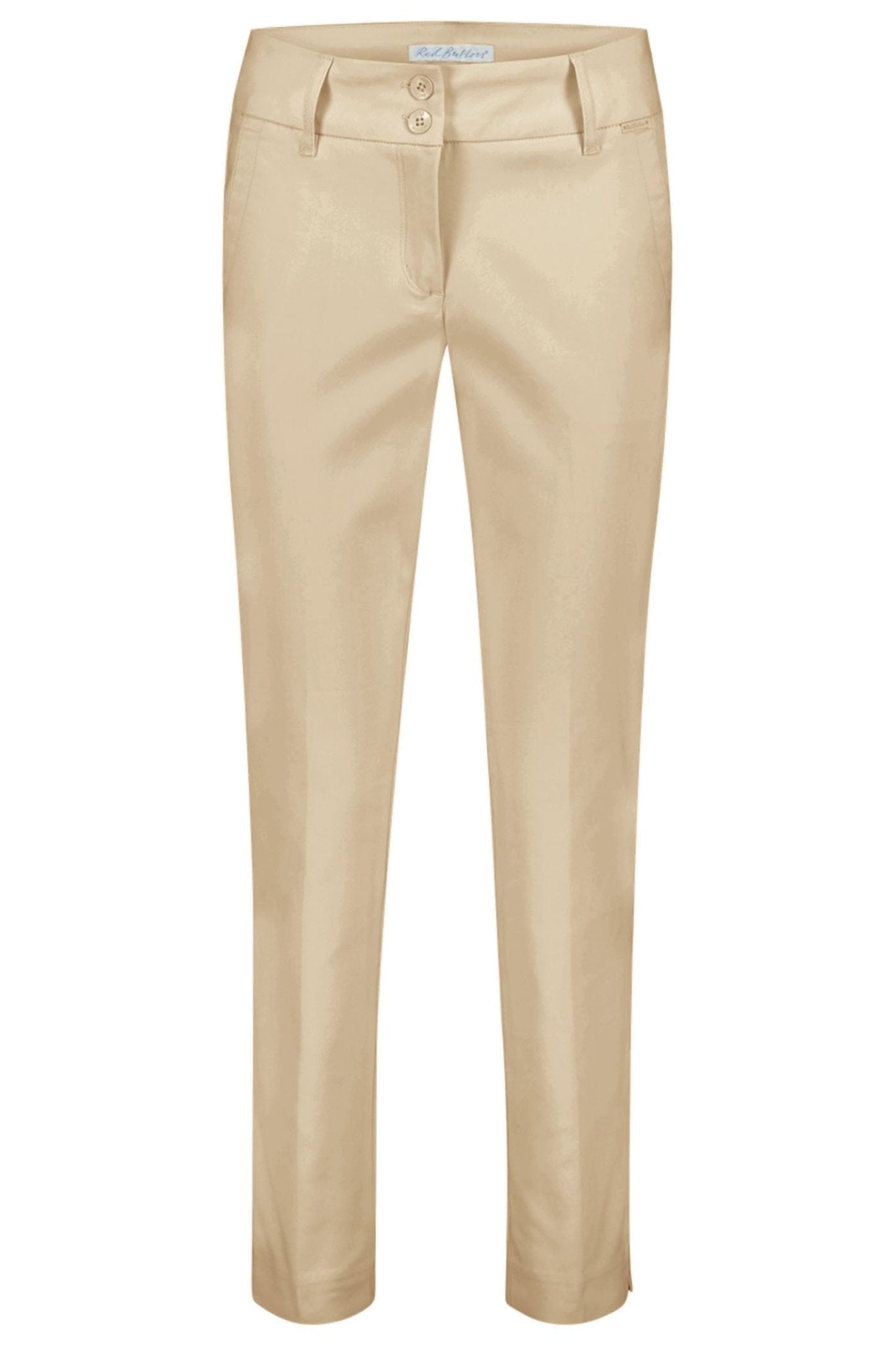 Red Button SRB4205 Diana Crop Toffee Brown Smart Tapered Trousers - Dotique