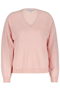 Red Button SRB4223 Fay Soft Blush Pink Fine Knit V Neck Jumper - Dotique