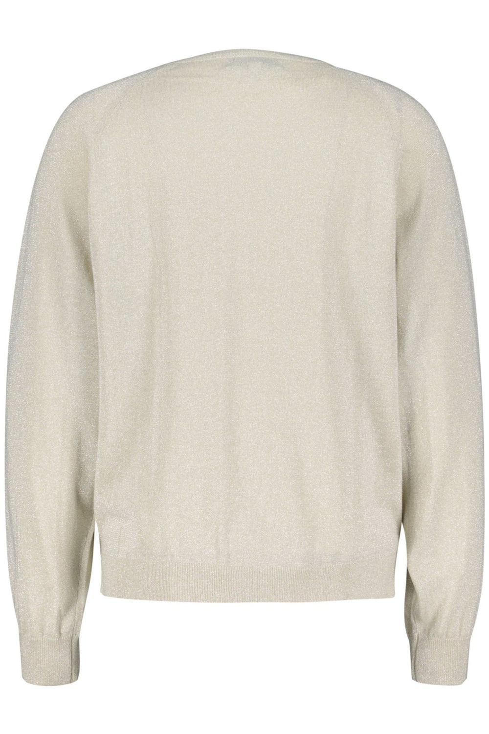 Red Button SRB4223A Fay Kit Silver Lurex Fine Knit V Neck Jumper - Dotique