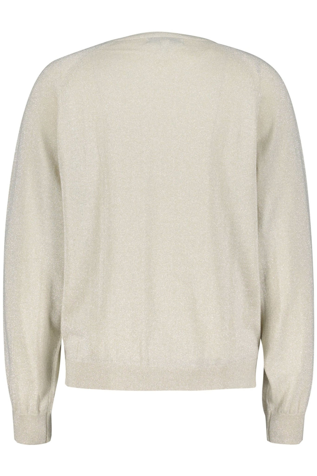 Red Button SRB4223A Fay Kit Silver Lurex Fine Knit V Neck Jumper - Dotique