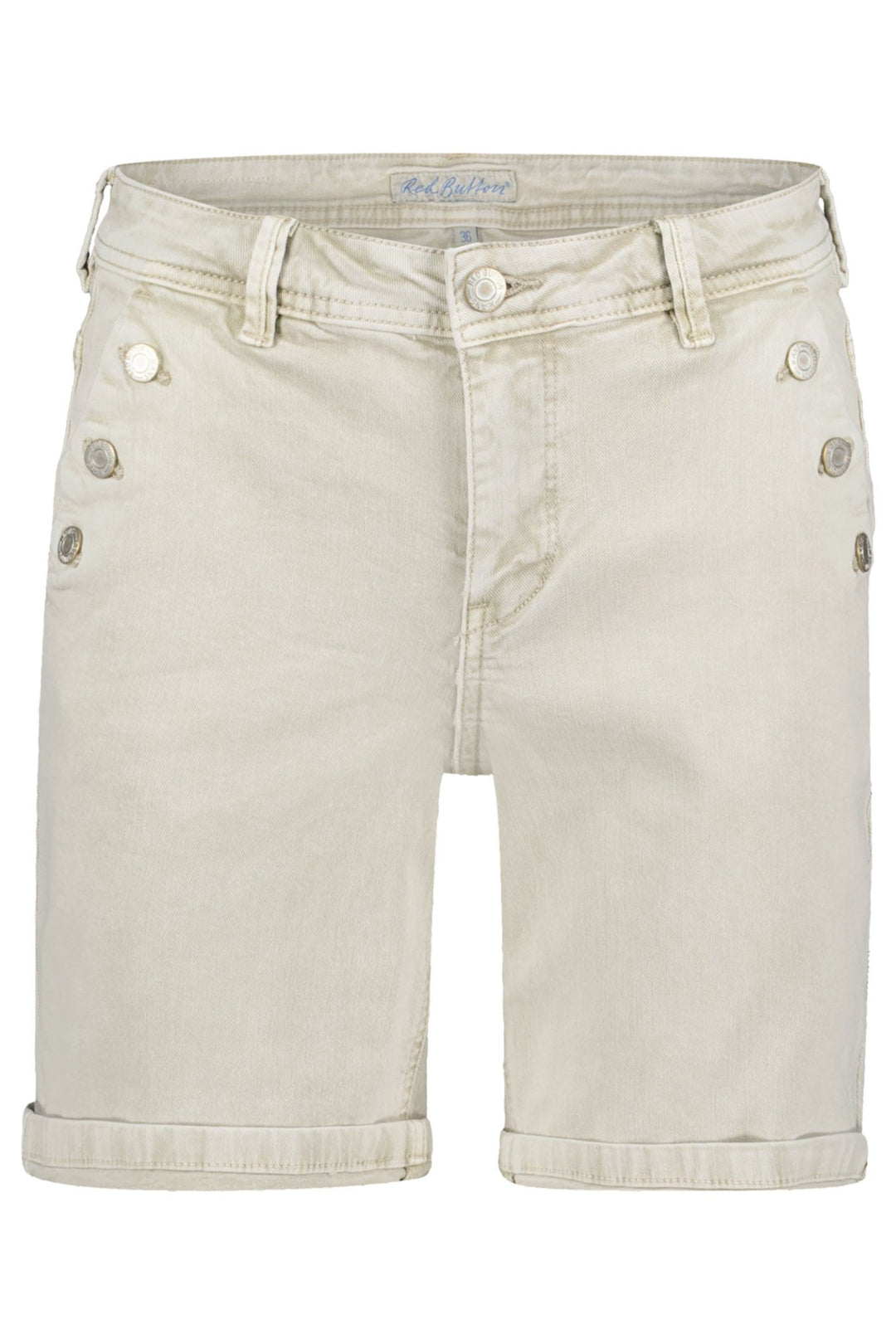 Red Button SRB4229 Bibette Kit Beige Denim Shorts - Dotique