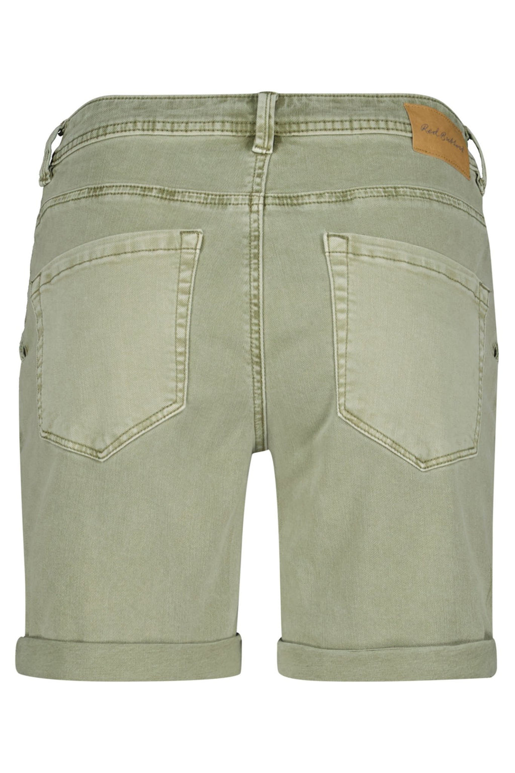 Red Button SRB4229 Bibette Tea Green Denim Shorts - Dotique