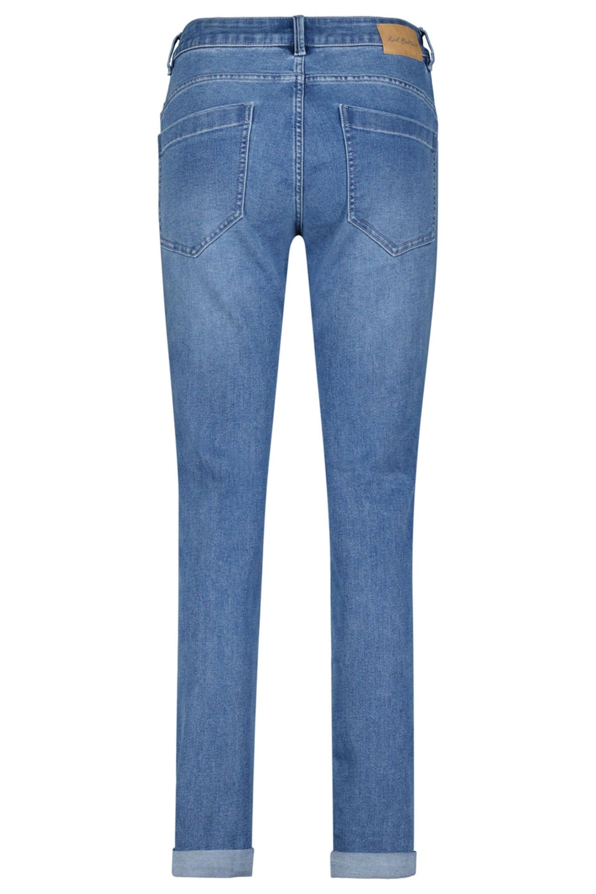 Red Button SRB4235 Sienna Blue 1 Zip Stone Used Look Denim Jeans - Dotique