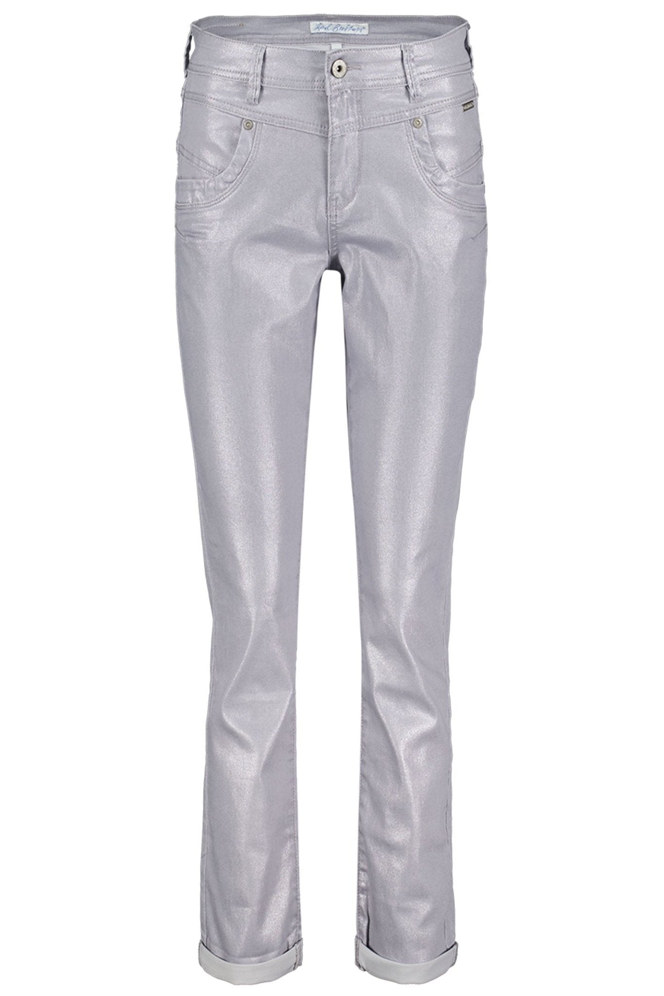 Red Button SRB4289 Relax Sparkle Trouser Dark Silver - Dotique - Red Button
