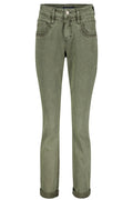Red Button SRB4296A Sissy Coloured Denim Jeans Dark Khaki - Dotique