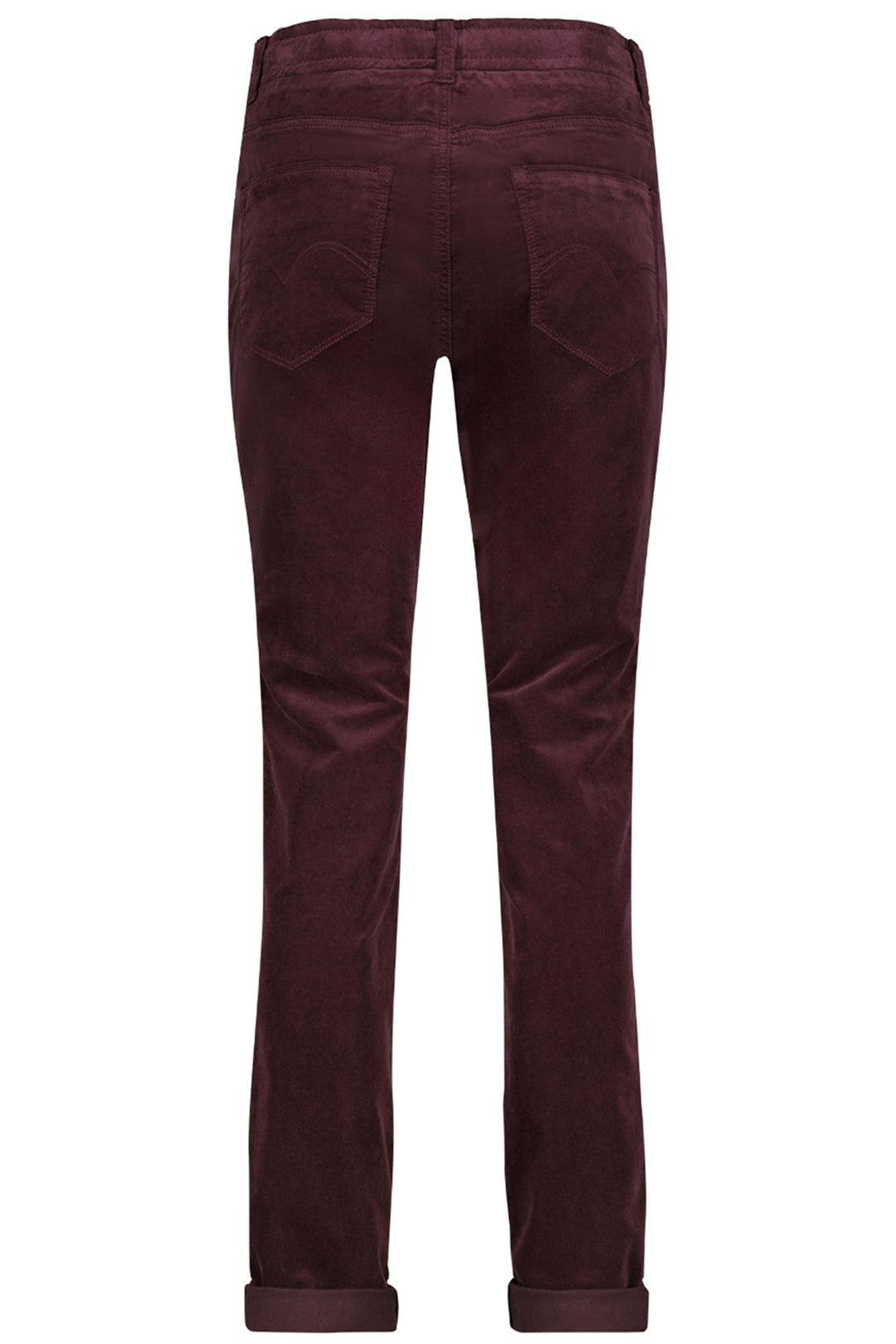 Red Button SRB4322 Tessy Velvet Trousers Burgundy - Dotique