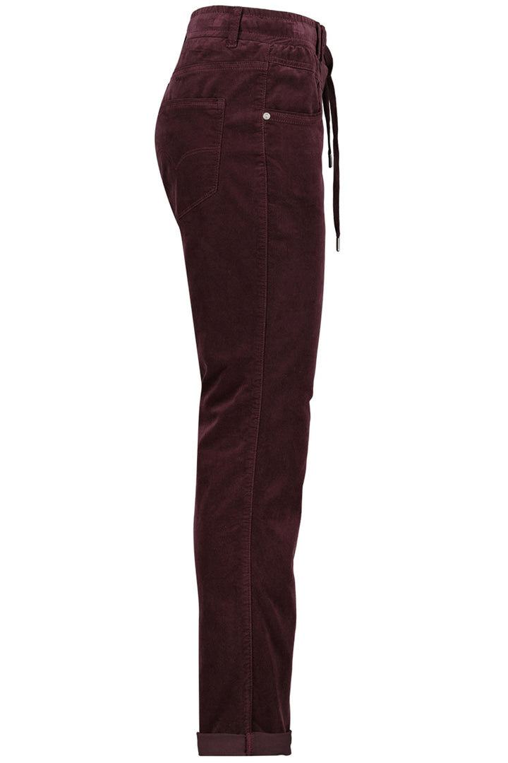 Red Button SRB4322 Tessy Velvet Trousers Burgundy - Dotique