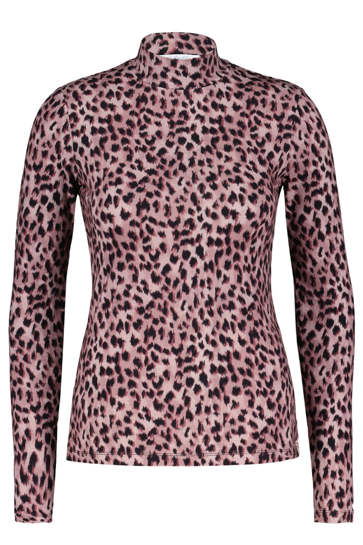 Red Button SRB4352 Rolinde Leopard Top Old Rose Pink - Dotique