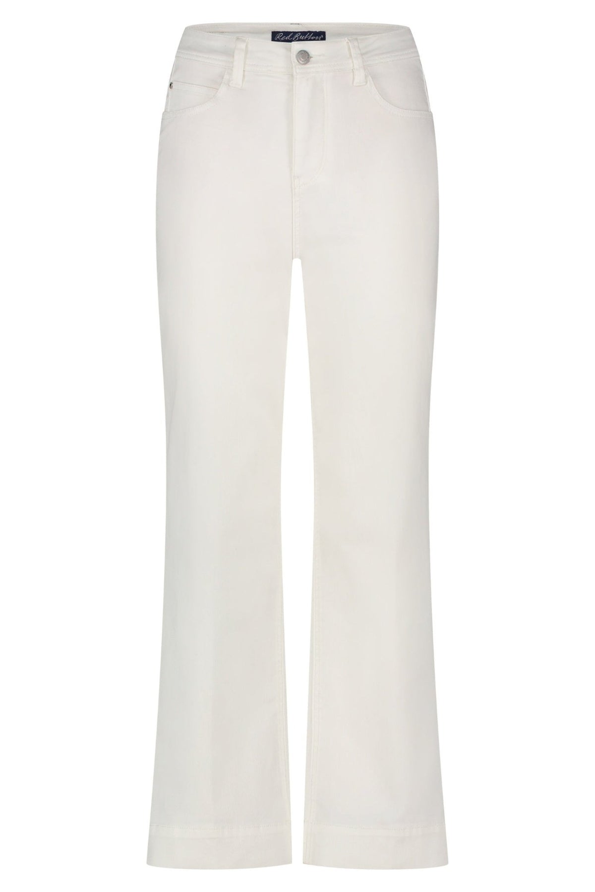 Red Button SRB4428A Conny 5 - pocket White Cropped 67cm Wide Jeans - Dotique - Red Button