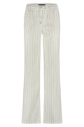 Red Button SRB4441A Colette Cotton Linen Stripe Trouser 79 cm Dark Sand - Dotique