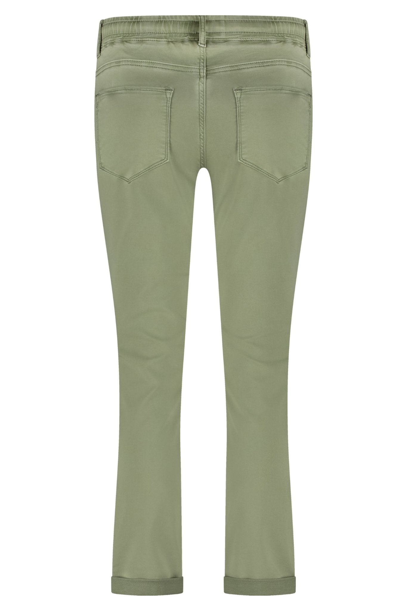 Red Button SRB4502 Tessy CRP Jog Trouser Summer Sage by Red Button shown from back, Shop Red Button at Dotique