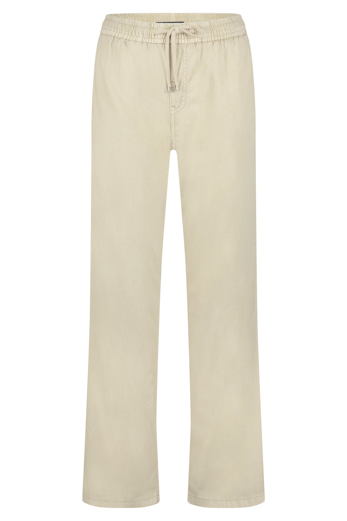 Red Button SRB4505A Colette Cotton Linen Trousers 79cm Pebble Beige - Dotique